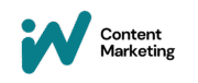 Company Logo along with the text "content marketing"